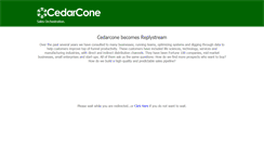 Desktop Screenshot of cedarcone.com