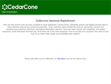 Tablet Screenshot of cedarcone.com